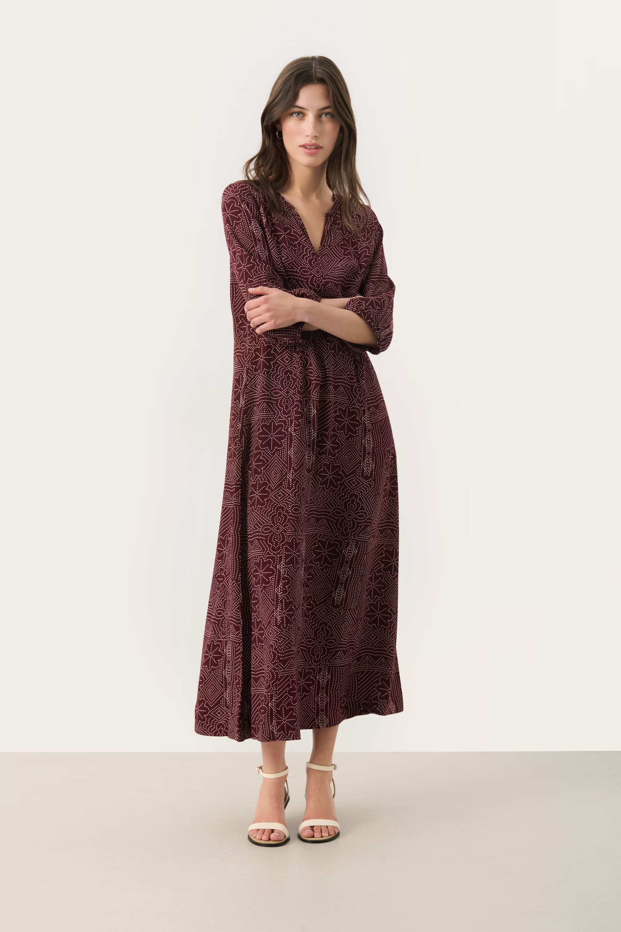 Part Two Titta Dress (Tawny Port)