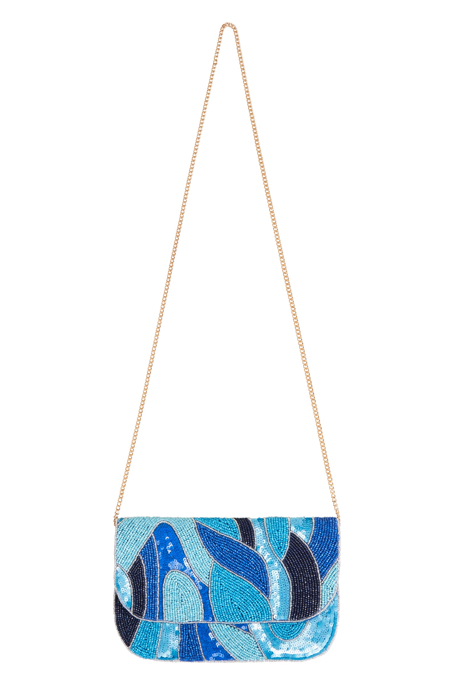 Eb & Ive clutch. Blue.