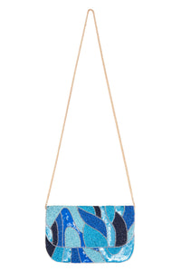 Eb & Ive clutch. Blue.