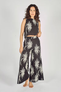 Traffic People Pant. Palm print.