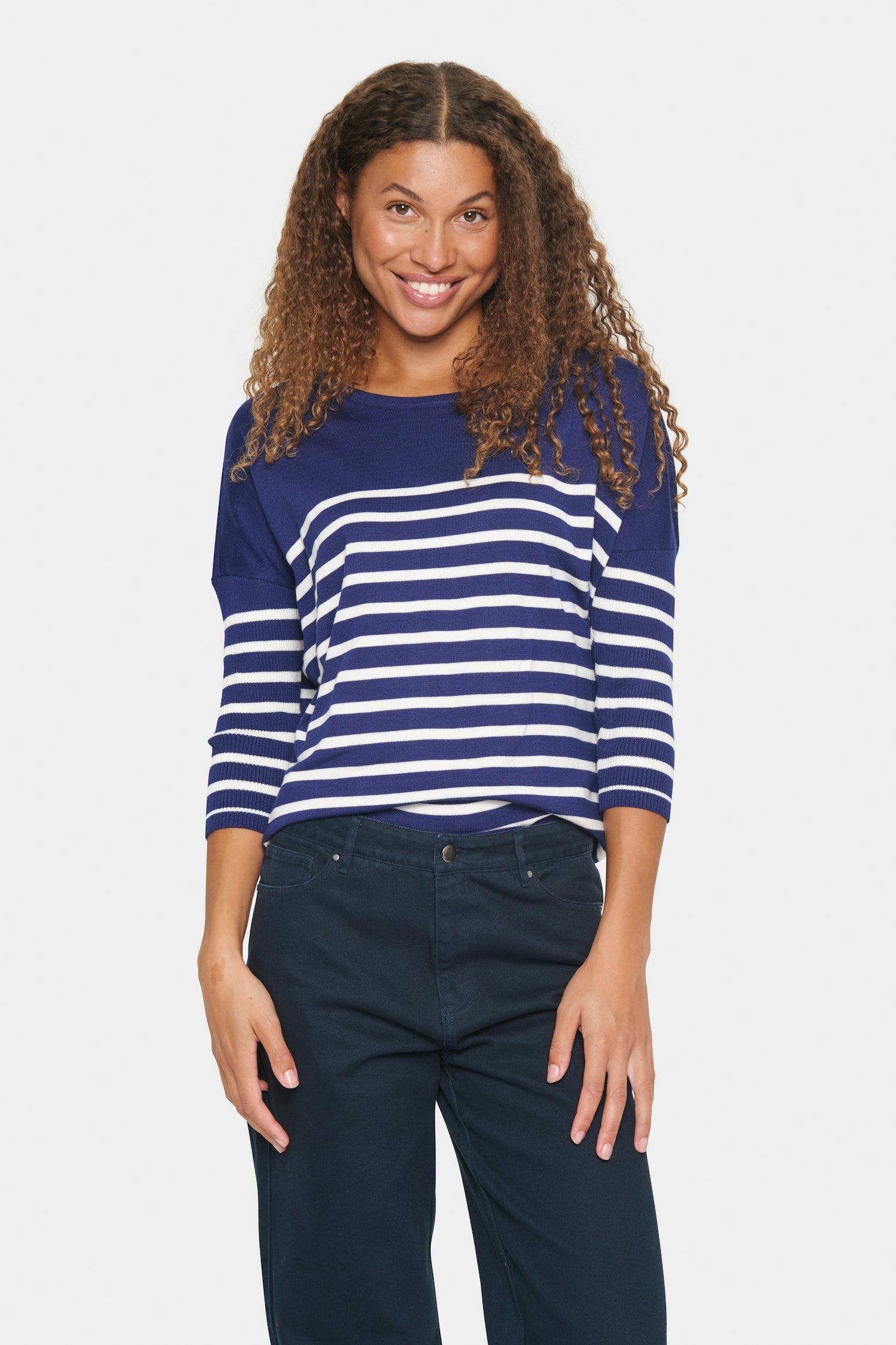 Saint Tropez Stripe Mila. Midnight sail.