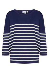 Saint Tropez Stripe Mila. Midnight sail.