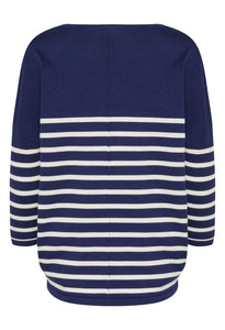 Saint Tropez Stripe Mila. Midnight sail.