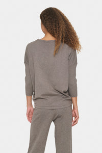 Saint Tropez Mila Jumper. Iron Melange.