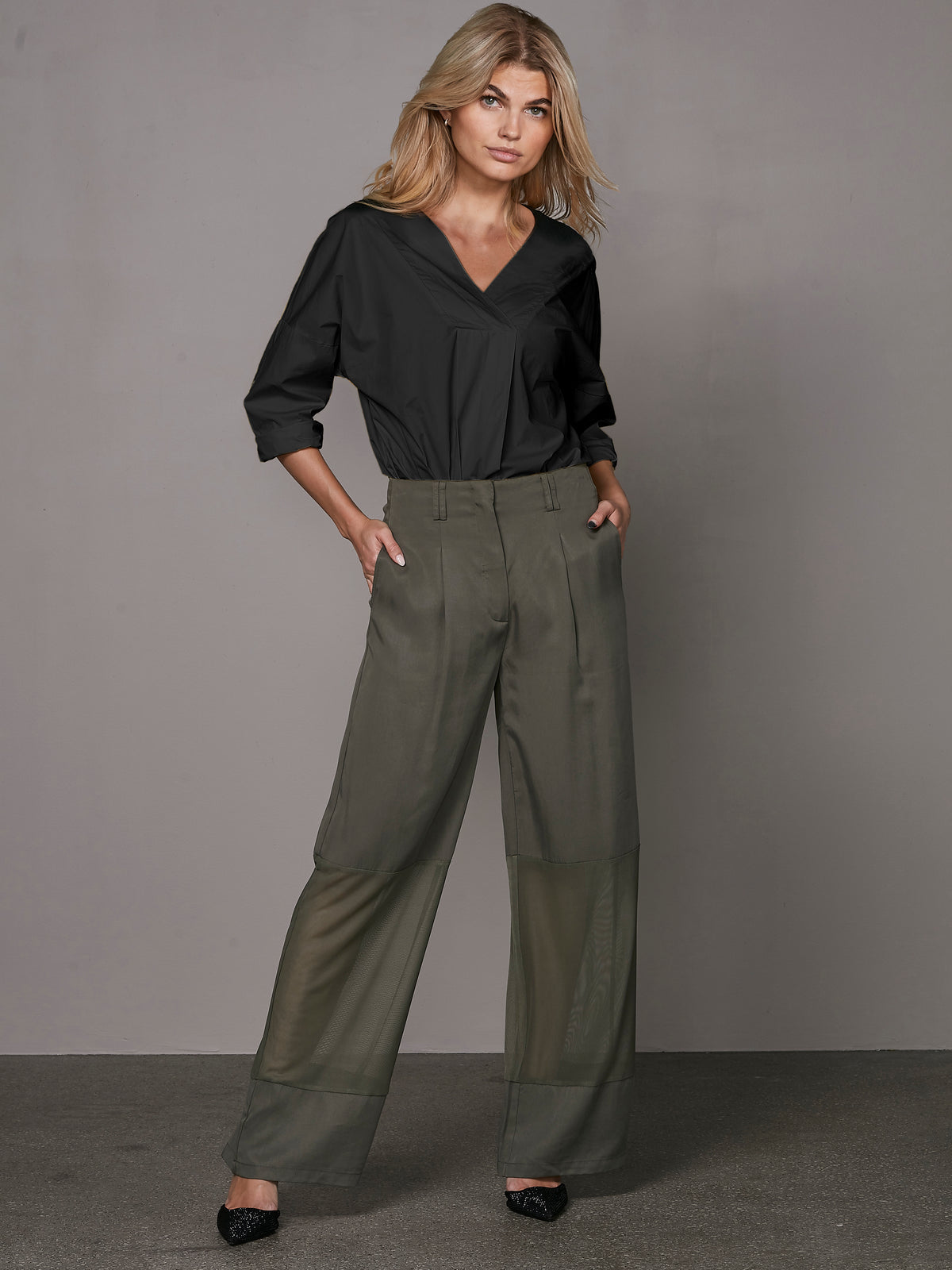 Nu Denmark Yrja Olive Trouser.