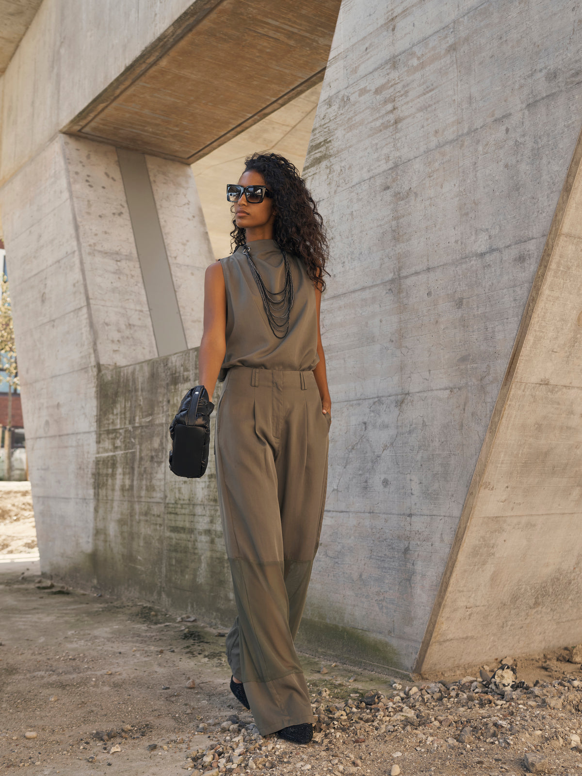 Nu Denmark Yrja Olive Trouser.