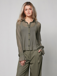 NU Denmark Arja Olive shirt.