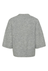 KAFFE KArosie cardigan. Grey Melange.