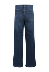 KAFFE KAkarla wide jean. Medium Blue Wash.