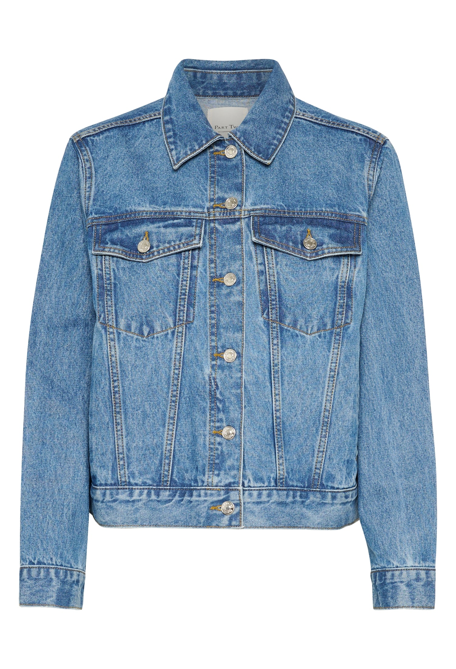 Part Two Nichole Jacket. Medium Blue Denim.