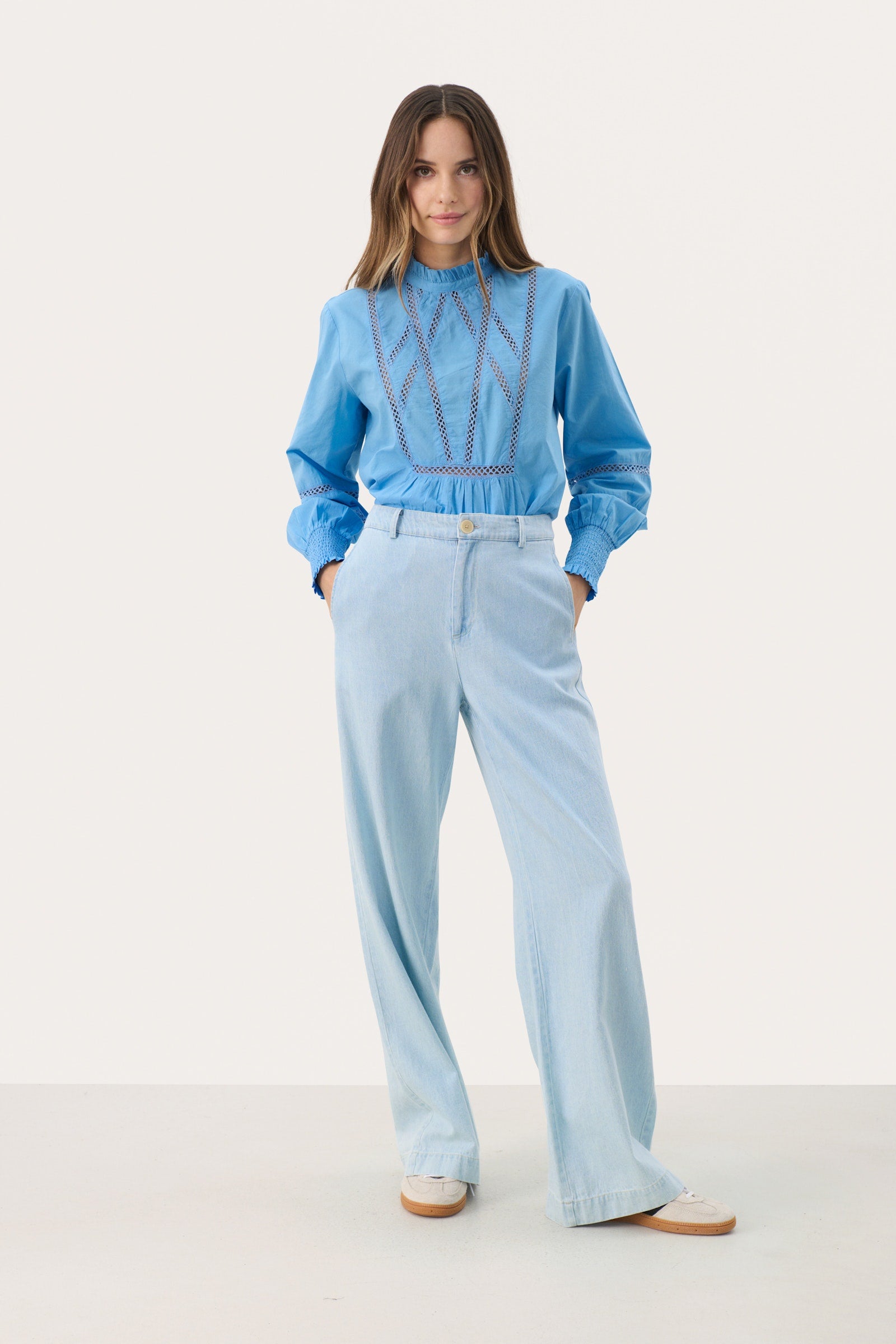 Part Two Coralie Jean. Whiteish Blue Denim.
