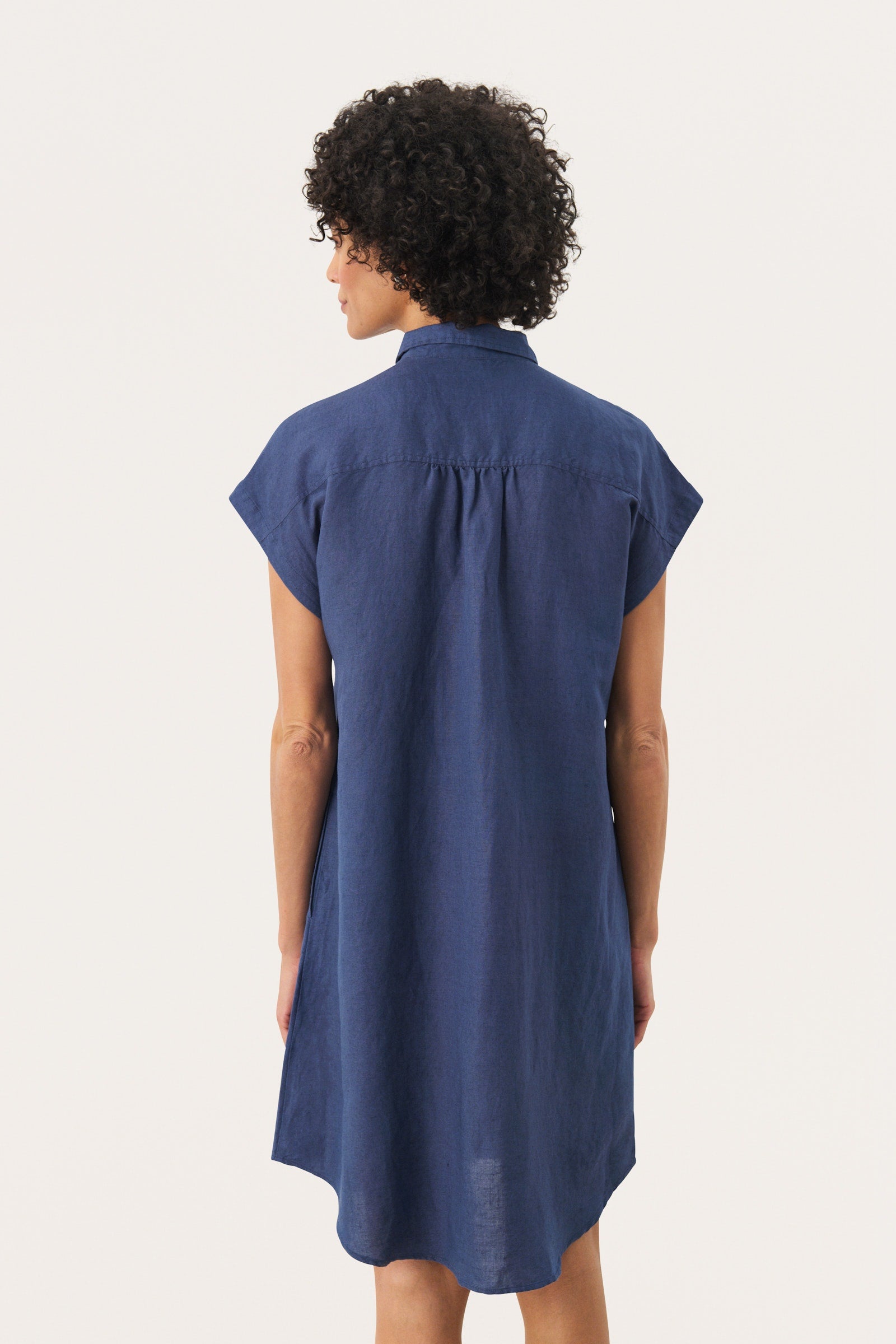 Part Two Ellena Dress. Navy.