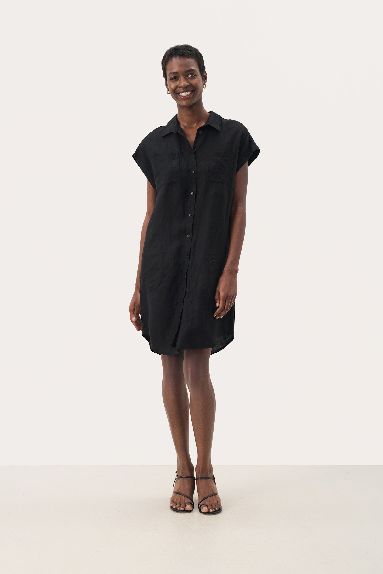Part Two Ellena Dress. Black