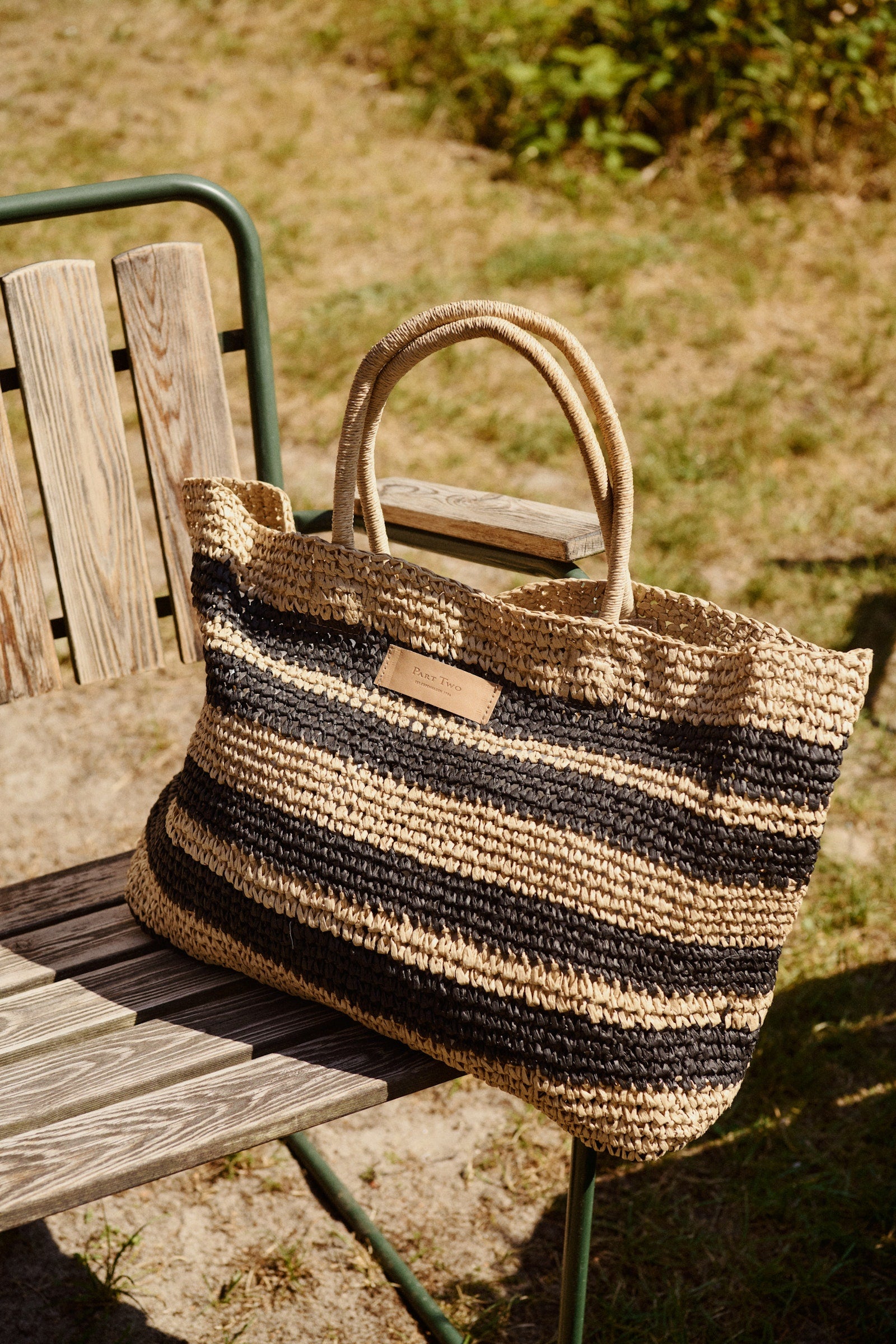 Part Two Giorgia bag. Black/Nautral.