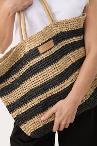 Part Two Giorgia bag. Black/Nautral.