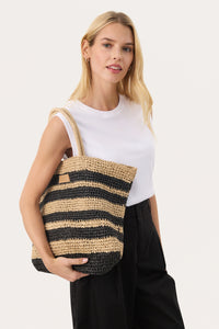 Part Two Giorgia bag. Black/Nautral.