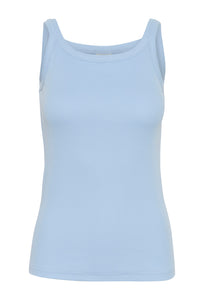 KAFFE KAcarna Tank Top. Soft Chambray.