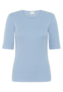 KAFFE KAcarna T shirt. Soft Chambray.