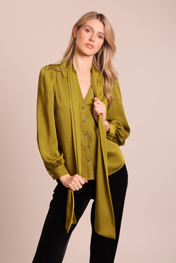 Traffic People Green Blouse.