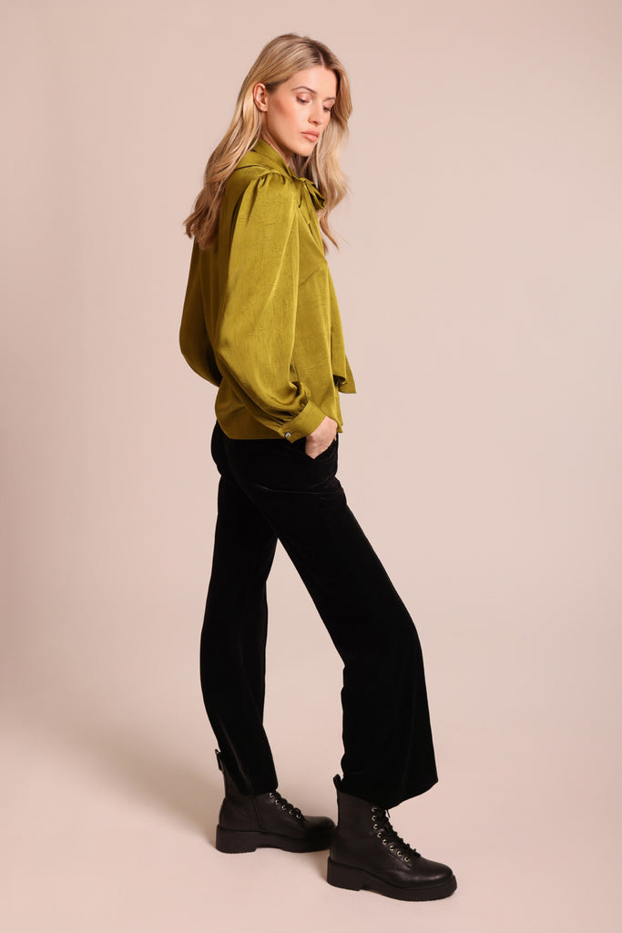 Traffic People Green Blouse.