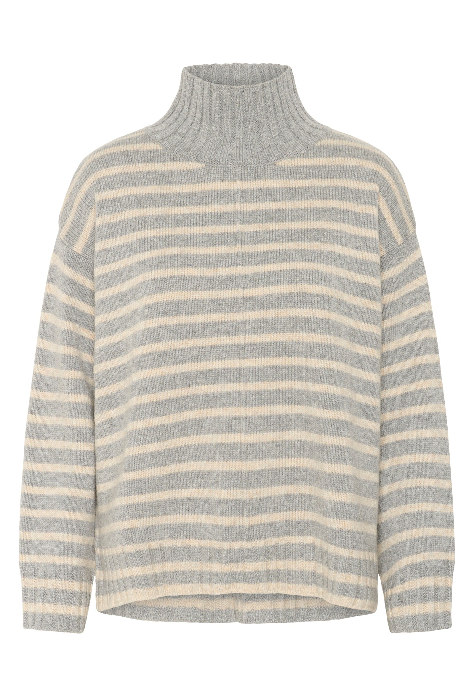 Part Two Lilye jumper. Grey-cream.