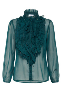 Saint Tropez Lilja Green Blouse.