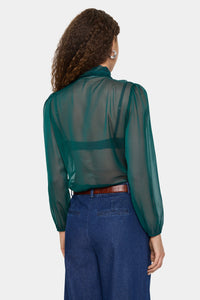 Saint Tropez Lilja Green Blouse.