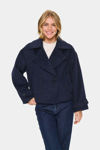 Saint Tropez Lira short Navy Coat.