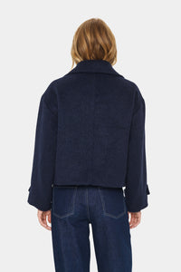 Saint Tropez Lira short Navy Coat.