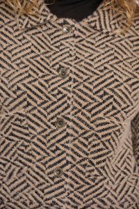 Rino & Pelle Bubbly jacket. Sand Graphic