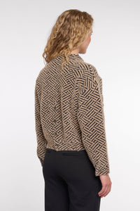 Rino & Pelle Bubbly jacket. Sand Graphic