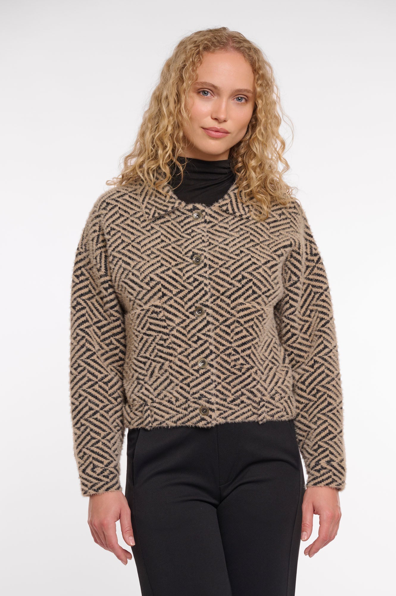Rino & Pelle Bubbly jacket. Sand Graphic