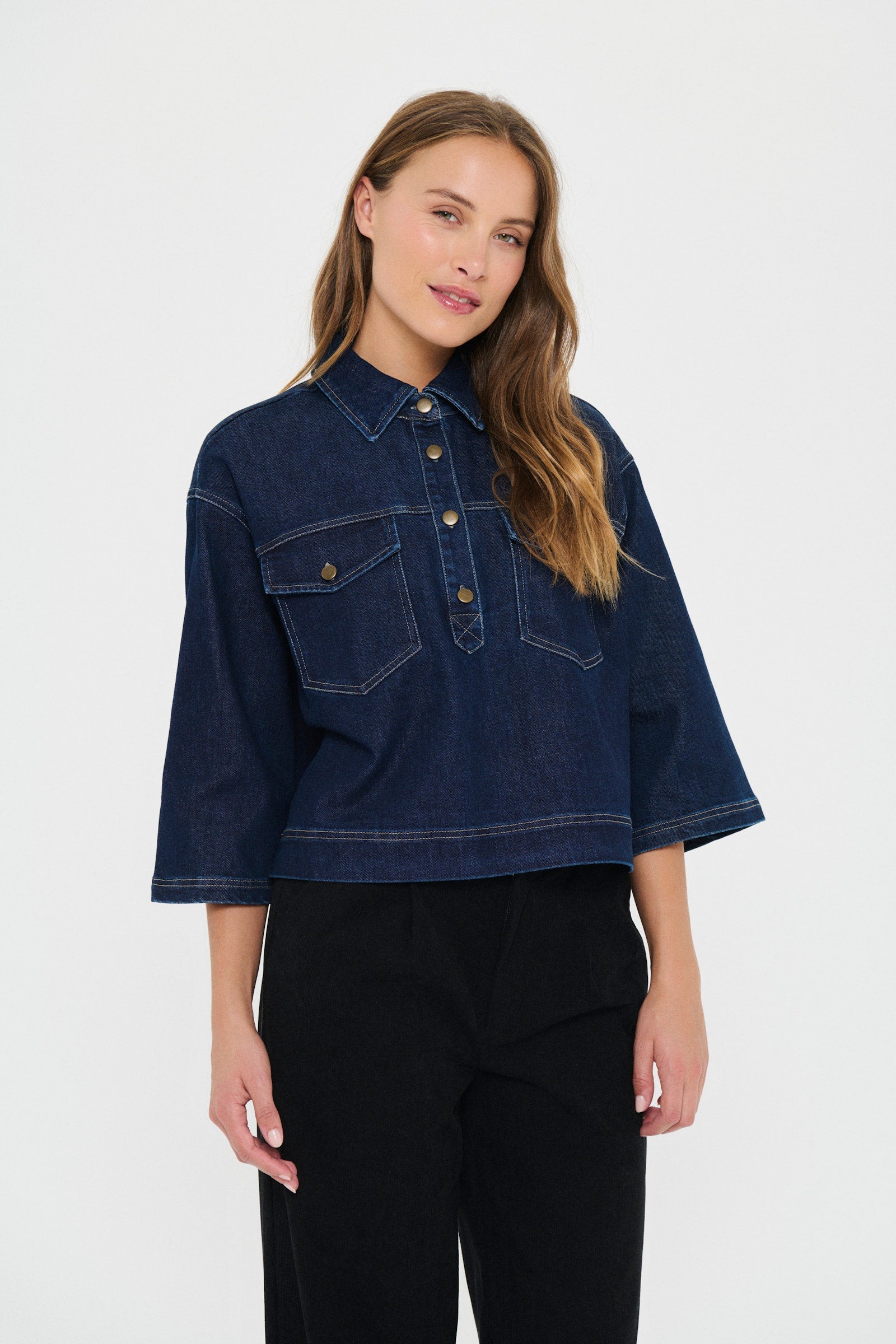 Saint Tropez Loesa Denim Top.