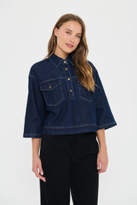 Saint Tropez Loesa Denim Top.