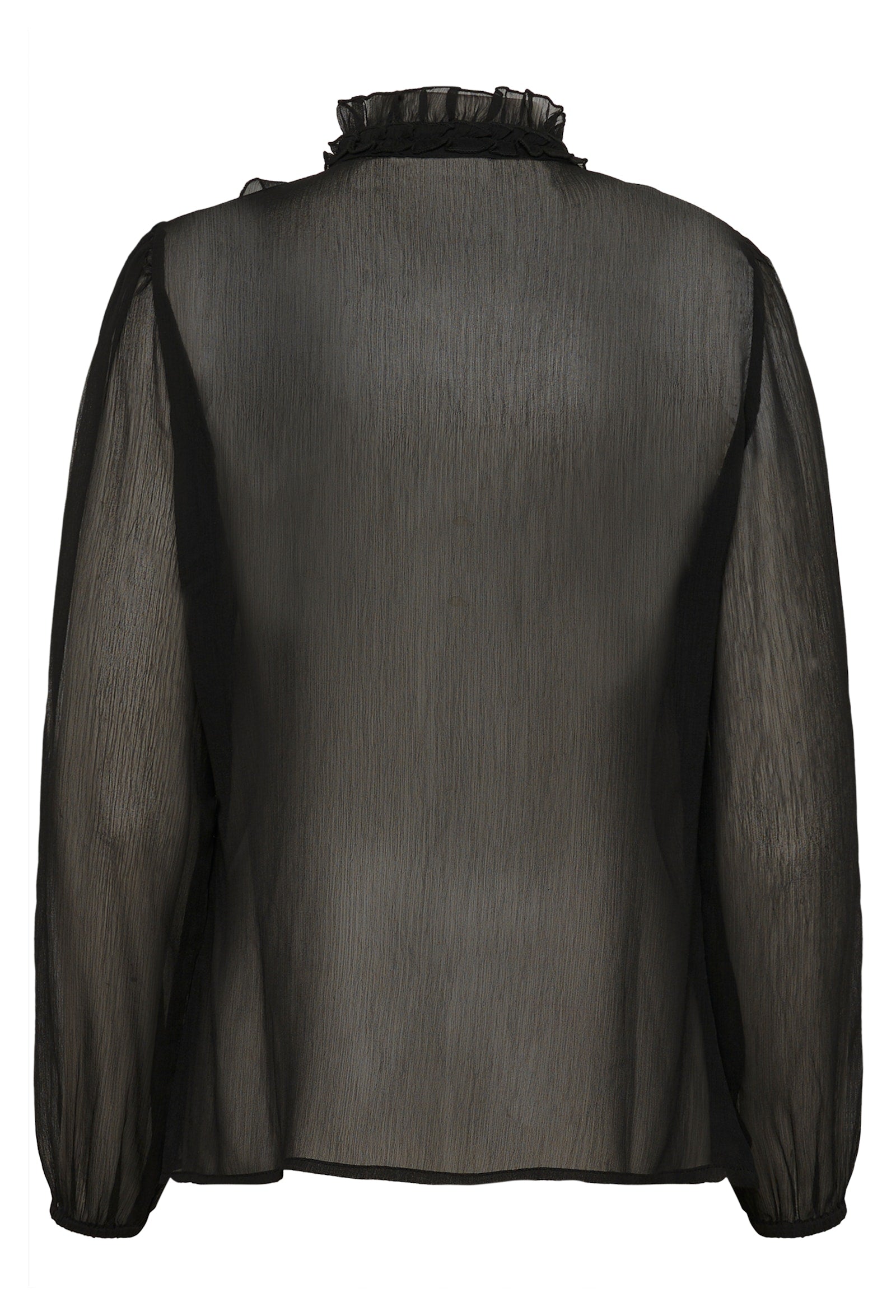 Saint Tropez Black Lilja crinkle shirt.