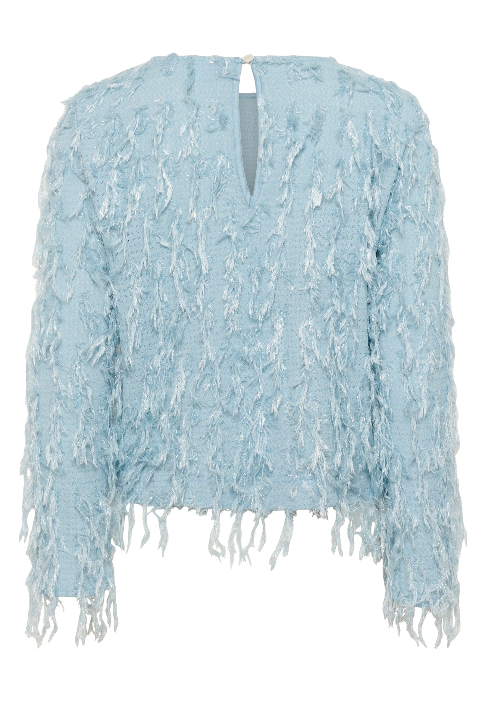 Saint Tropez Ninette Tassel Top. Blue.