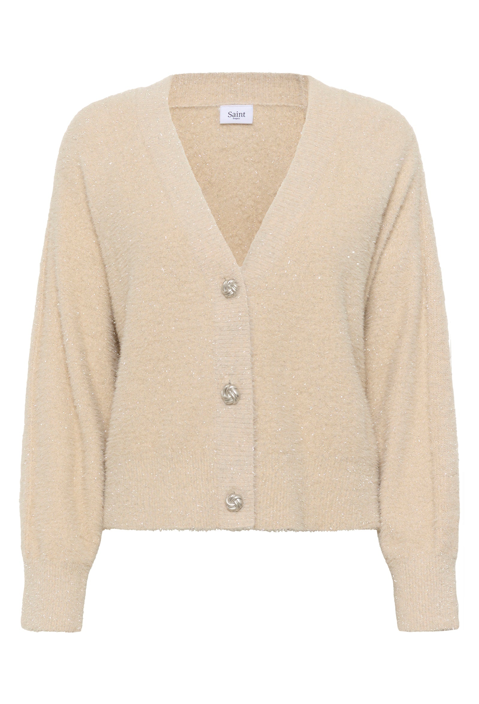 Saint Tropez Nusha Cream Sparkle Cardi.