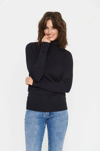 Saint Tropez Mila Rollneck Navy jumper.