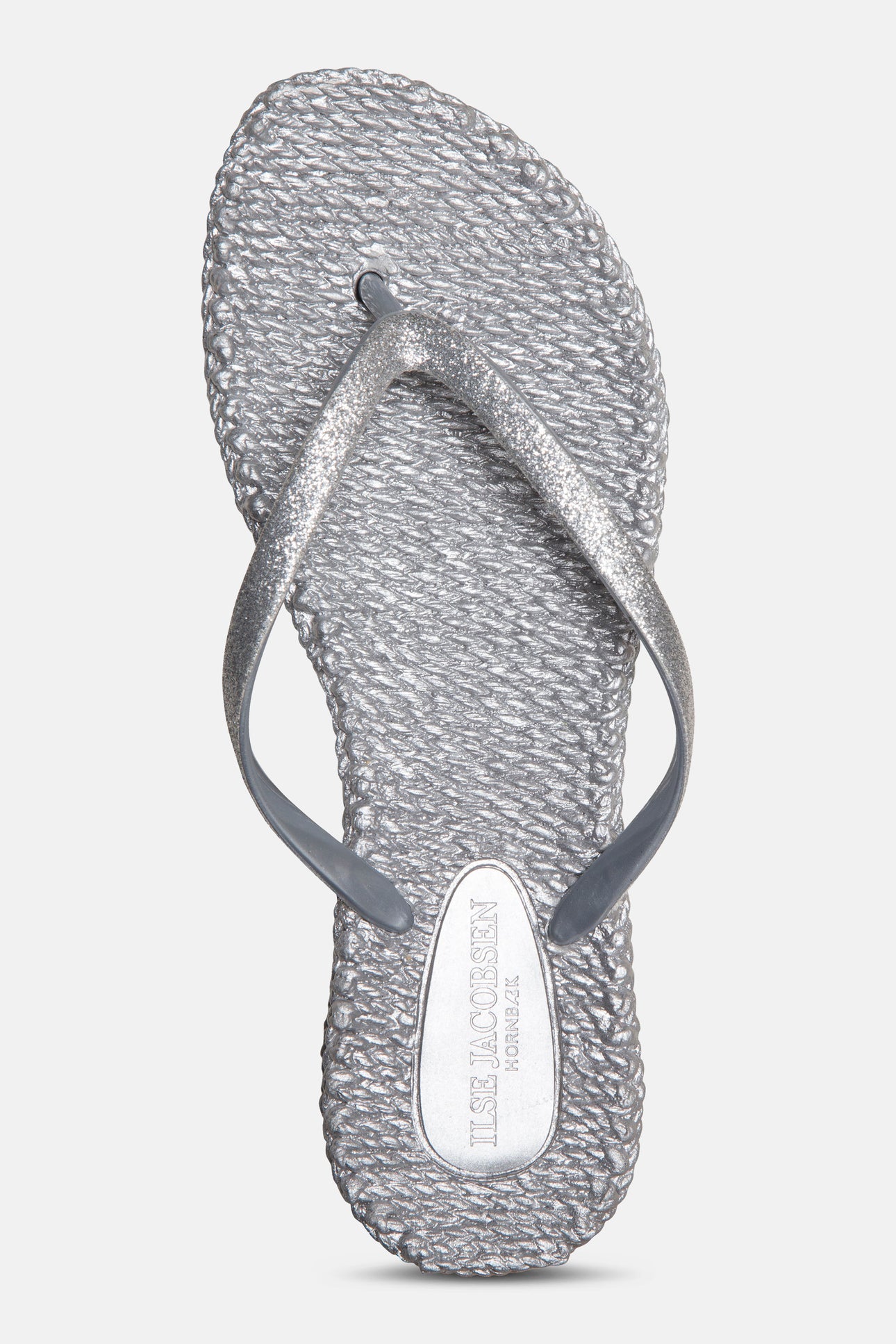 Ilsa Jacobsen Silver Flip Flops