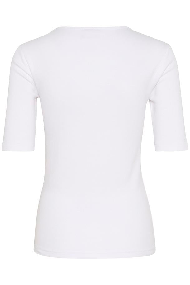 Kaffe  Kacarna sleeve T-shirt. (White)