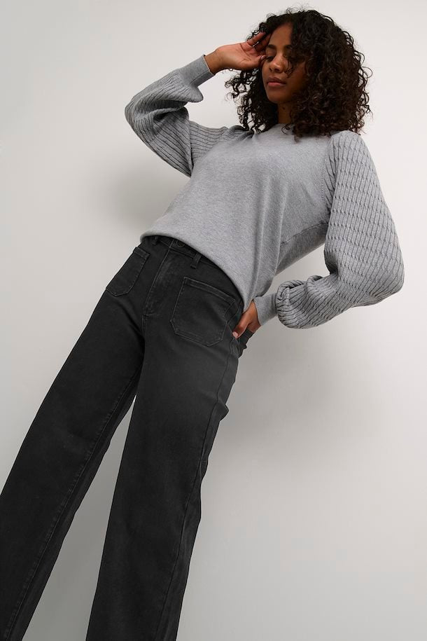 KAFFE KAkarla flared Jean. Black.