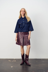 Saint Tropez Loesa Dark Blue Denim Shirt